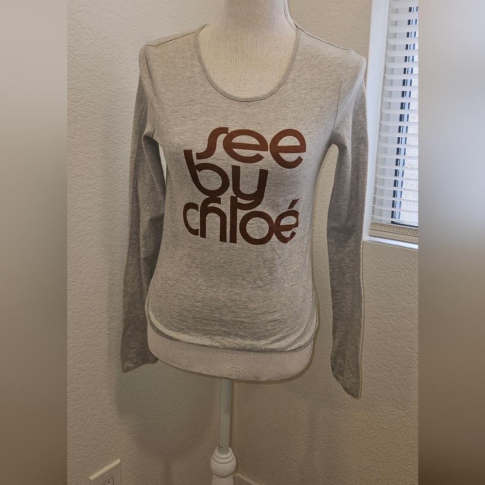 See By Chloe Heather Gray Top